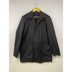 Seyntex Black Utility Jacket Military Style Men's Size Large